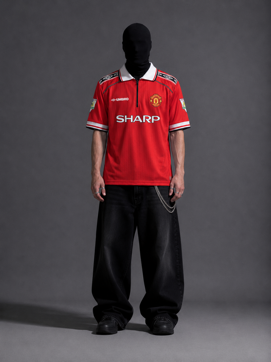 Manchester United 1998-99 D. Beckham half sleeves (zip)