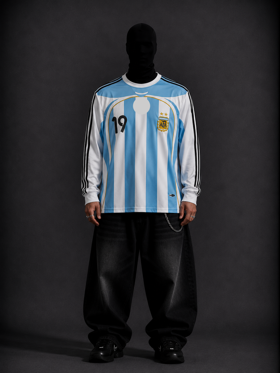 Argentina 2006-07 Messi full sleeves retroRetro Full sleeves