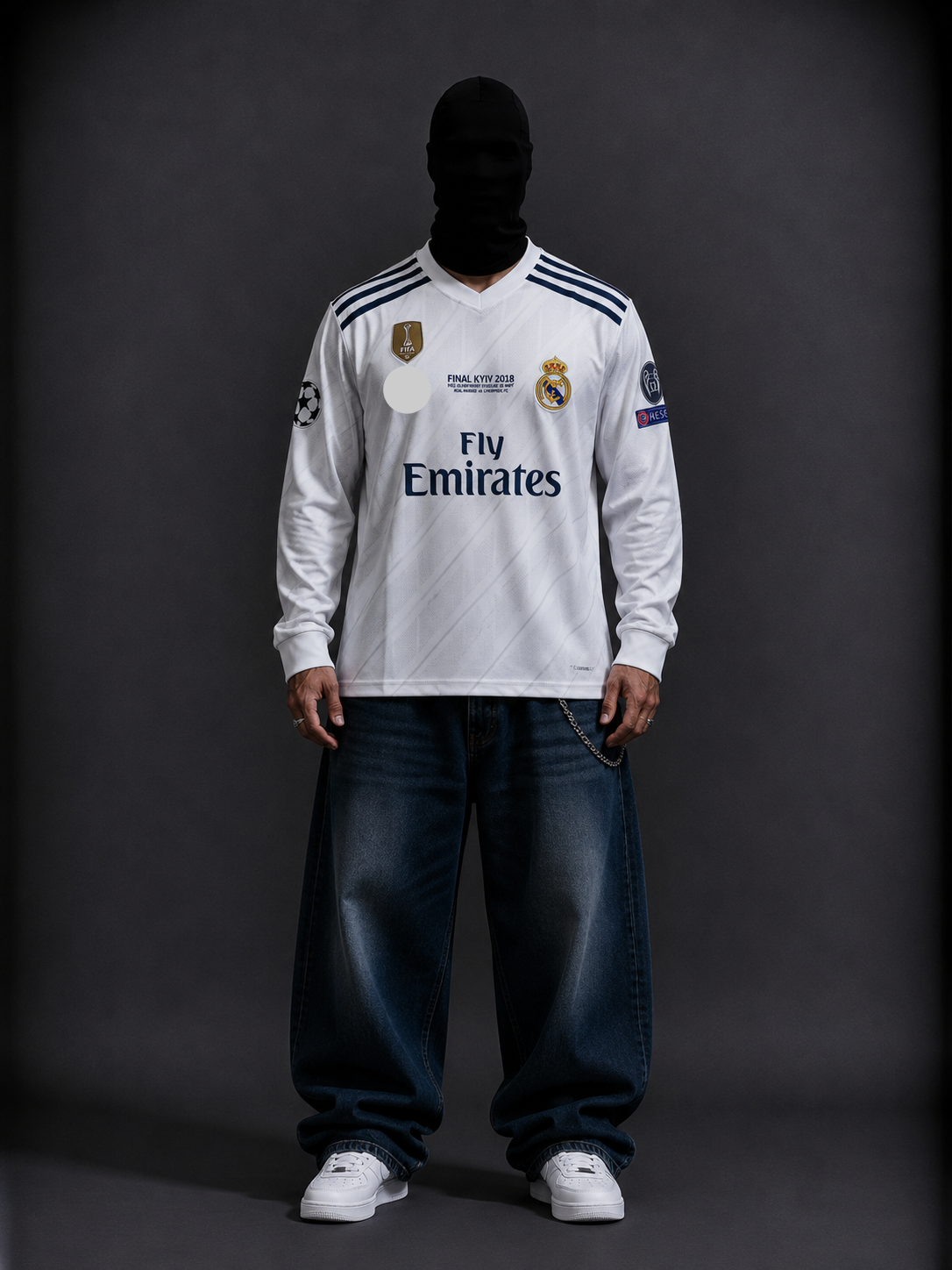 Real madrid 2018-19 Ronaldo full sleeves retro