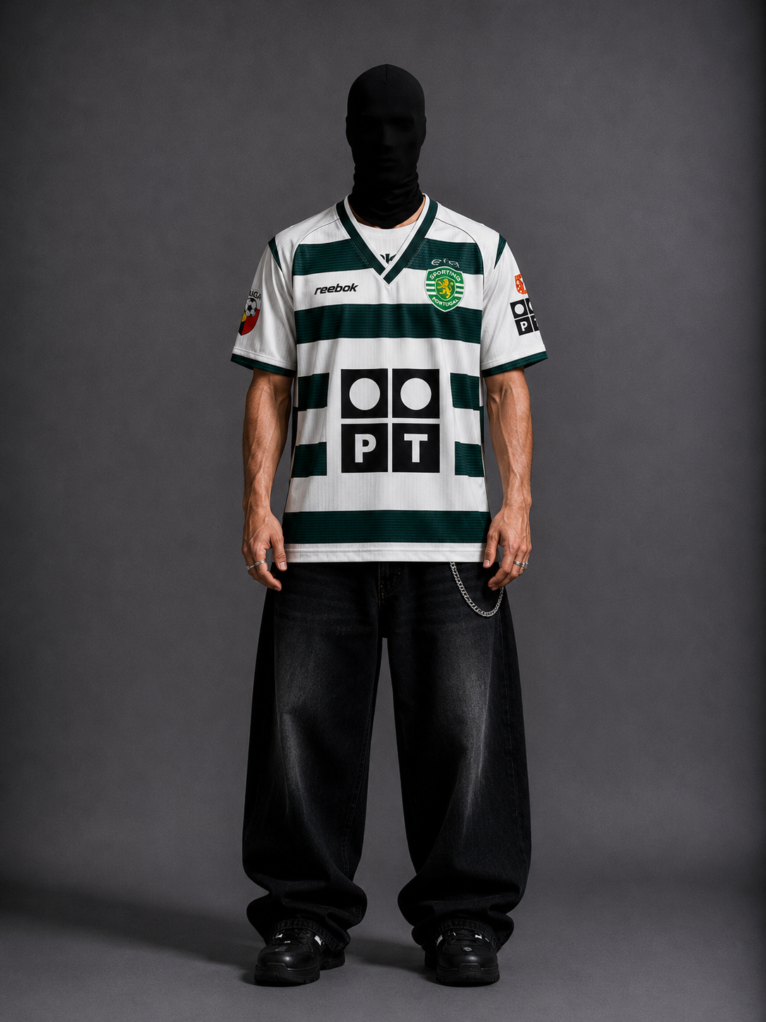 Sporting lisbon C.Ronaldo half sleeves retro
