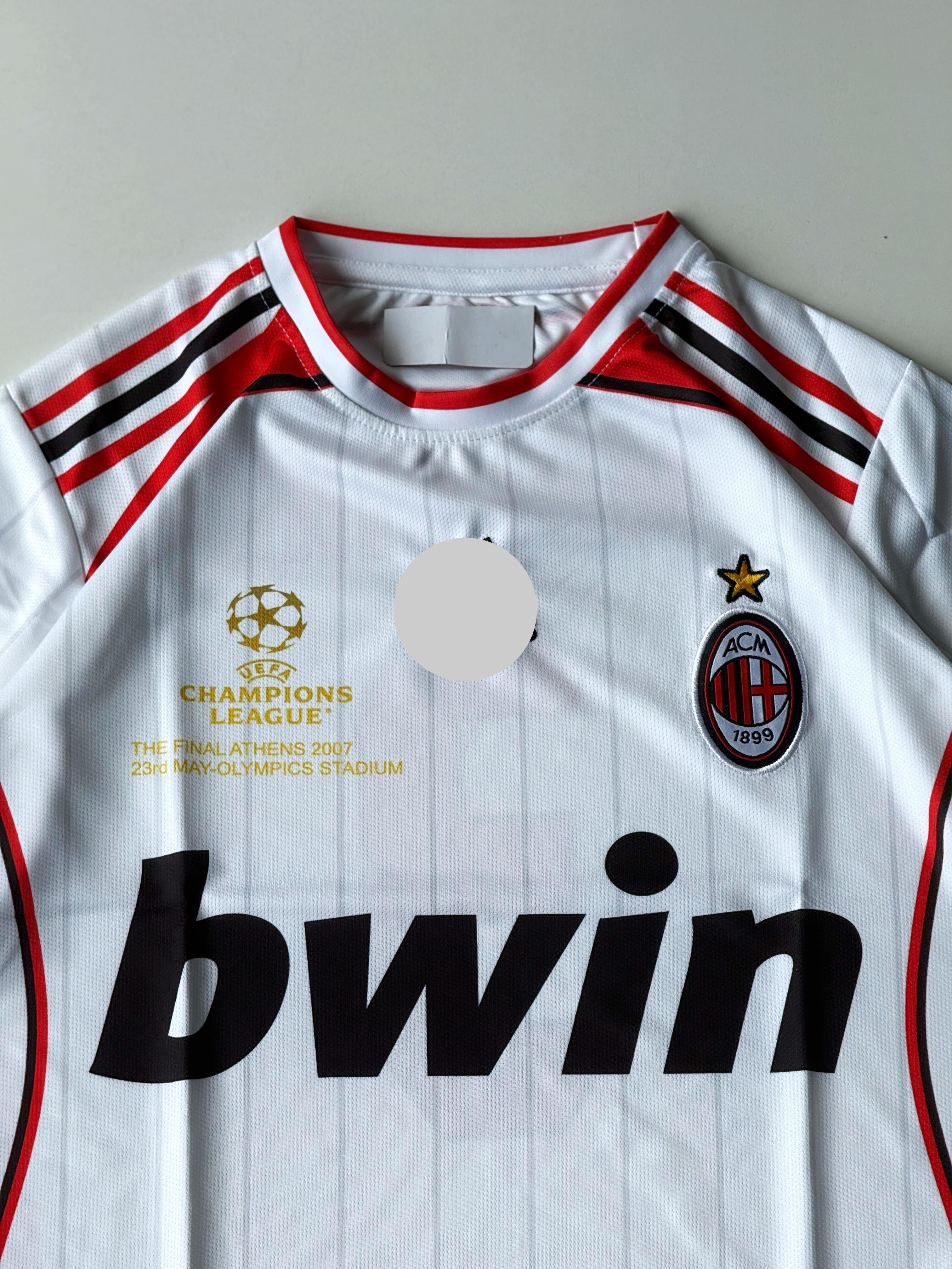 Ac milan 2006-07 away maldini half sleevs retro