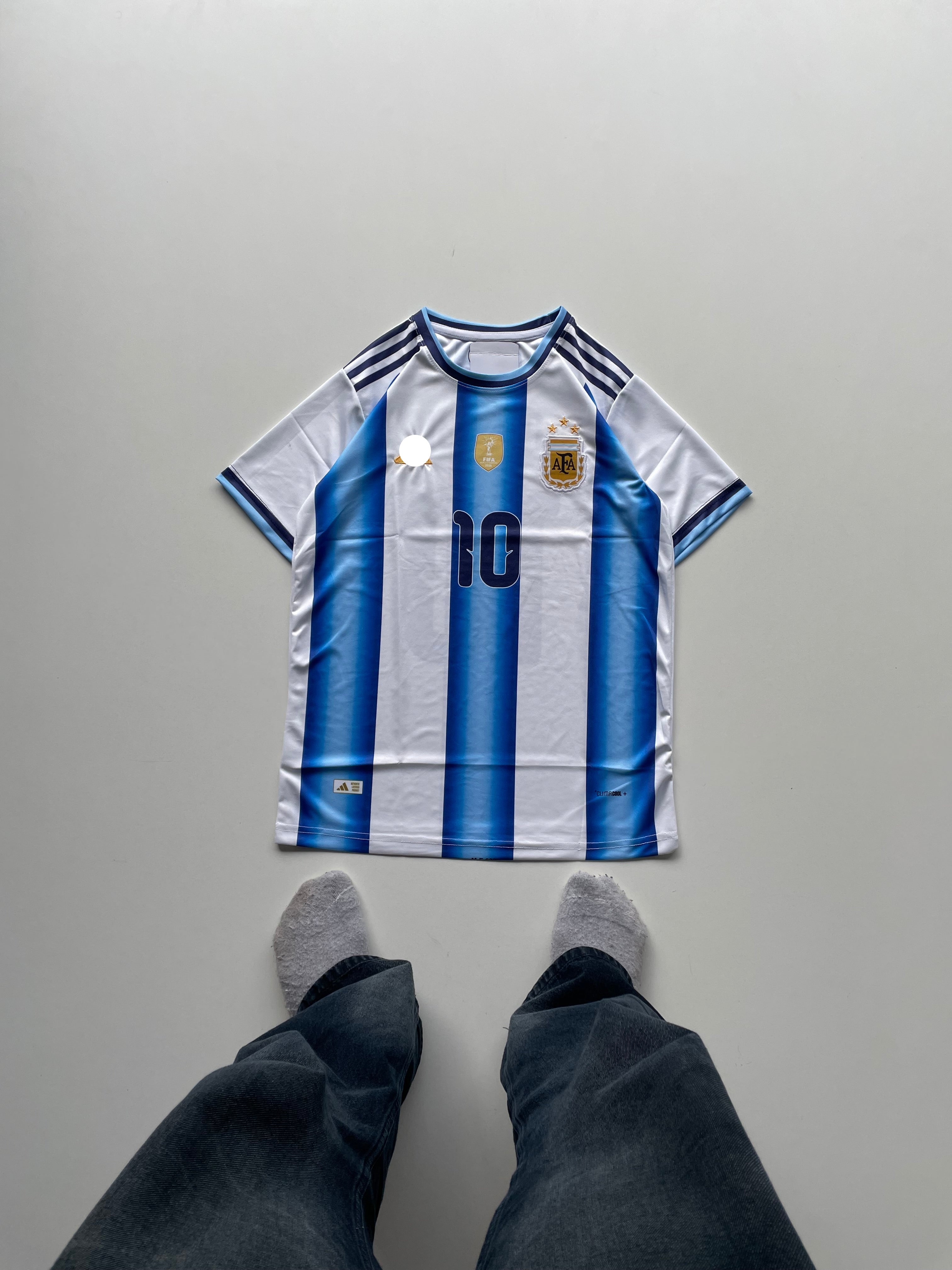 Argentina Messi home WC 2026 half sleeve
