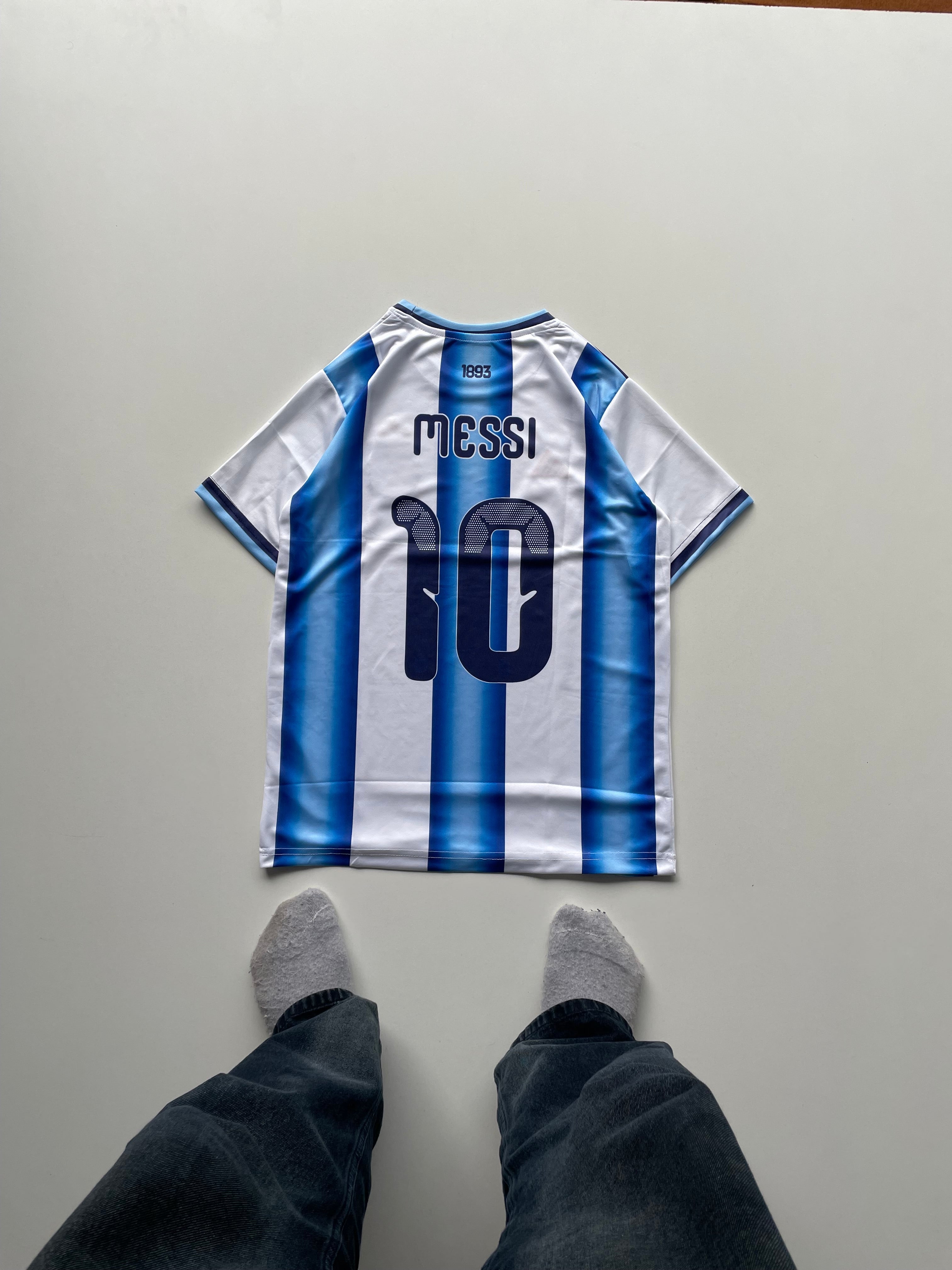 Argentina Messi home WC 2026 half sleeve