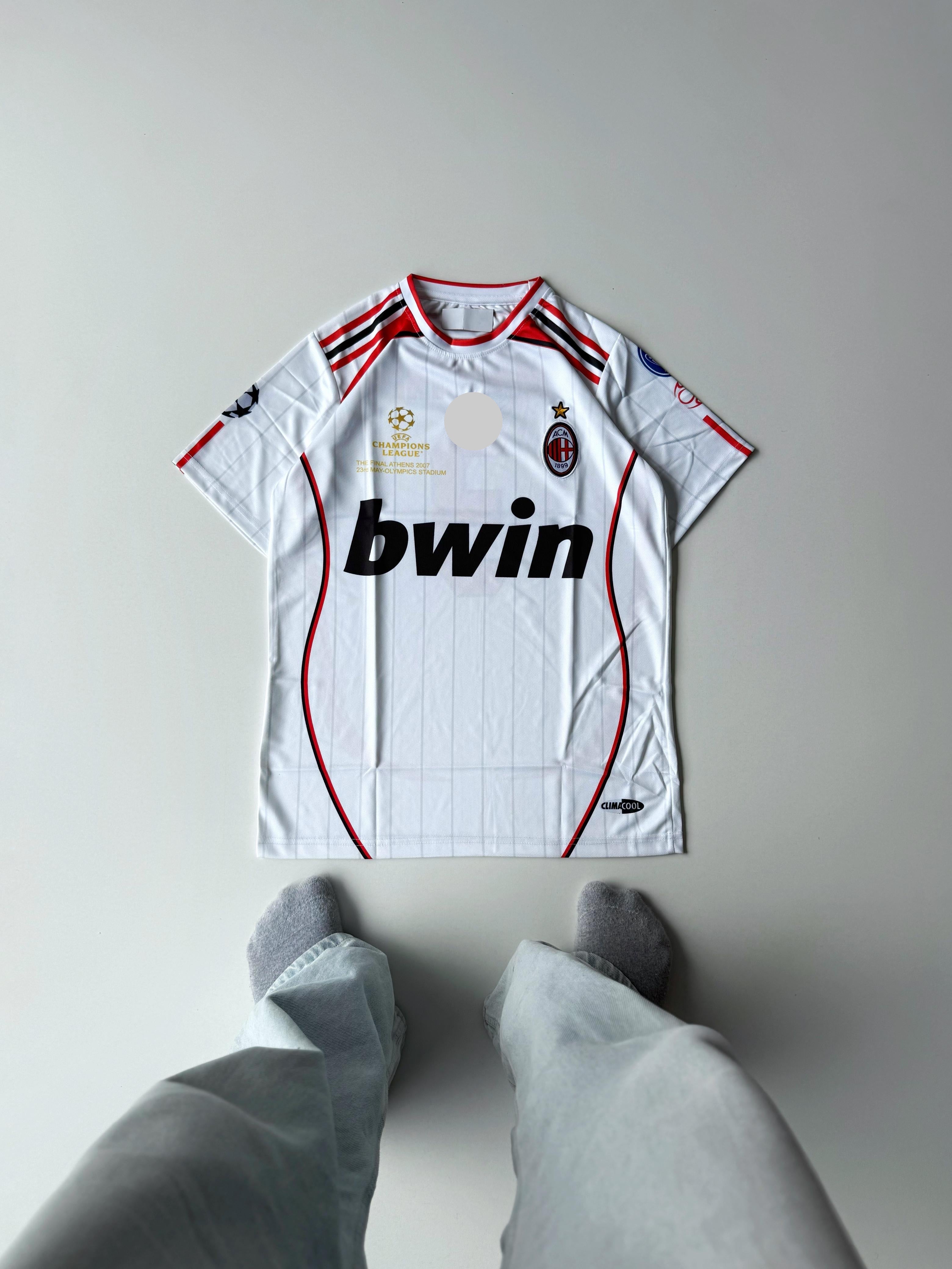 Ac milan 2006-07 away maldini half sleevs retro