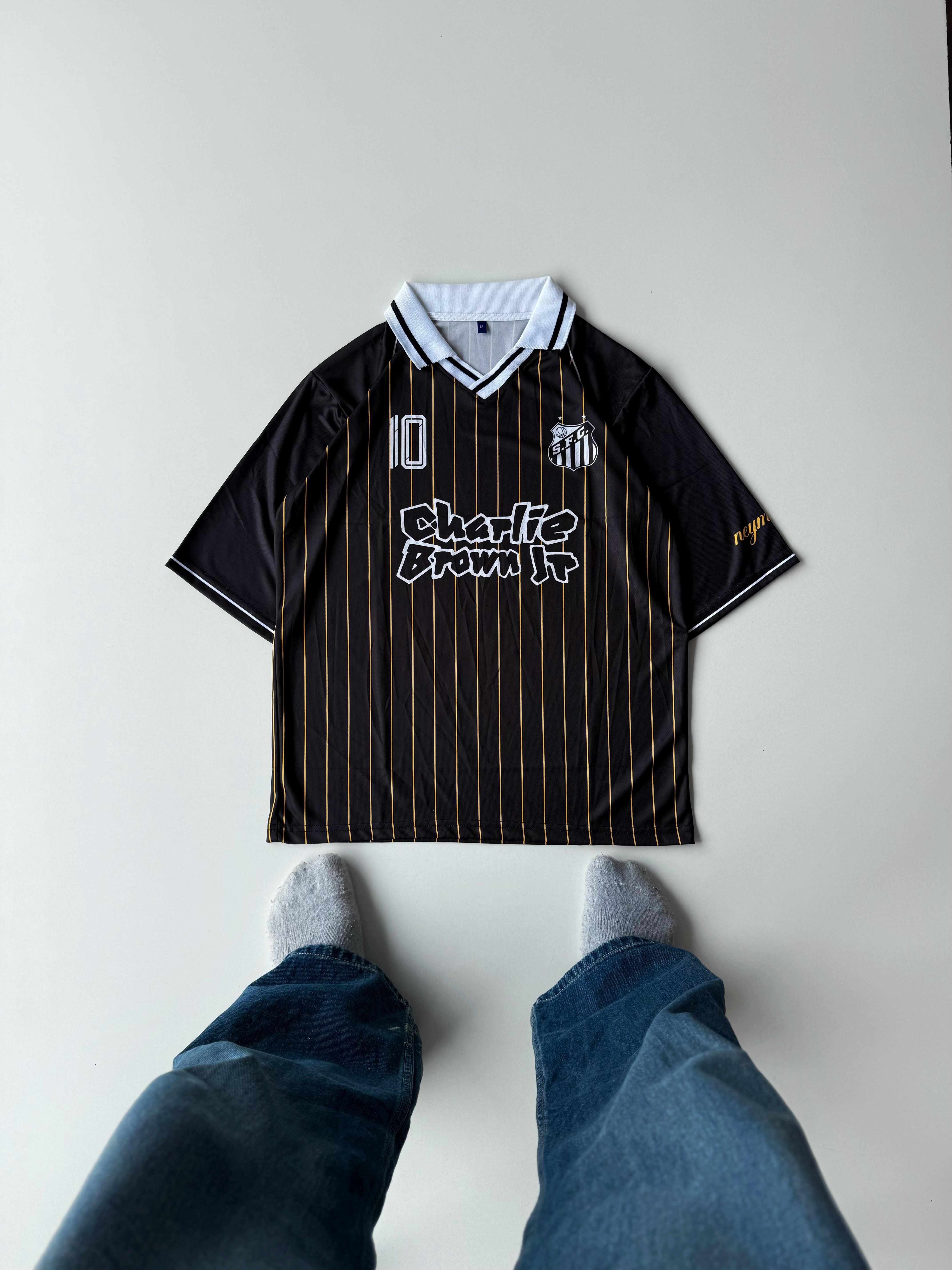 Neymar JR 10 Santos FC five sleeves